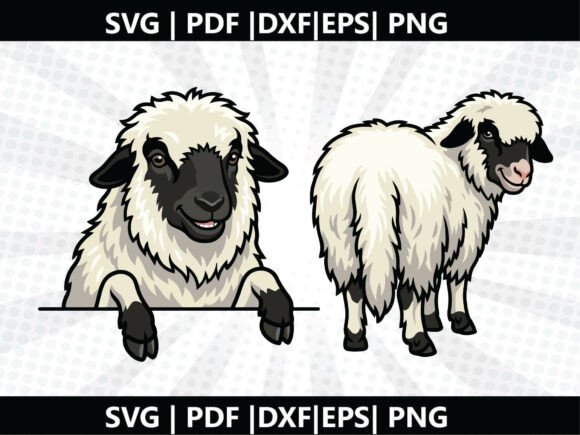 Blacknose Sheep SVG Cricut Cut File: Graphics and Freebies for Local Business