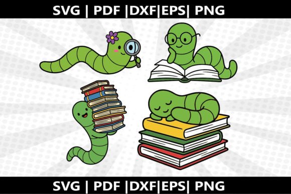 Bookworm SVG Cricut Cut File Review
