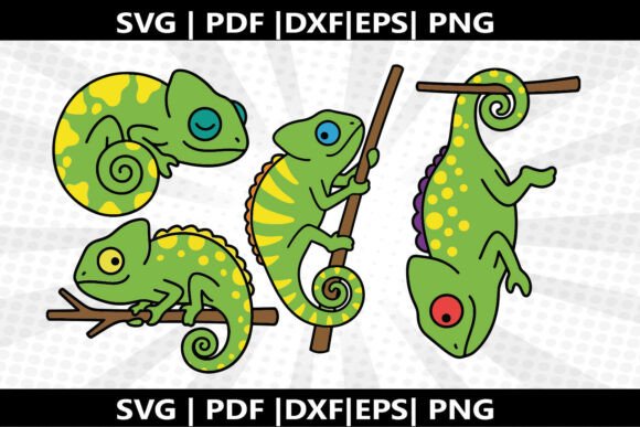 Chameleon SVG Cricut Cut File Graphics Freebies