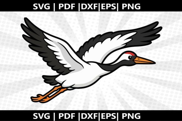 Crane Bird SVG Cricut Cut File: Graphics & Freebies for Creative Brands