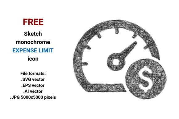 FREE Sketch Expense Limit Icon Graphics