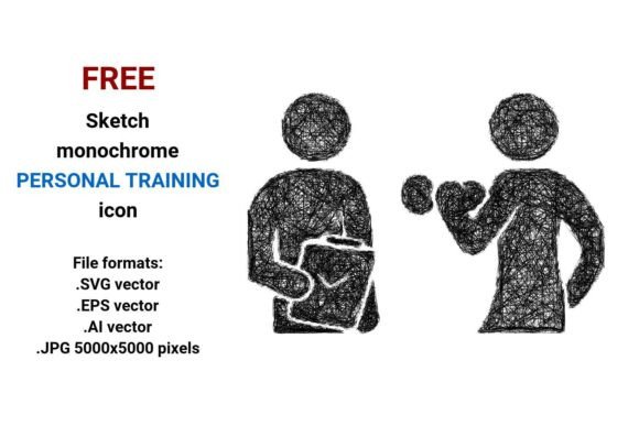 FREE Sketch Personal Training Icon Graphics