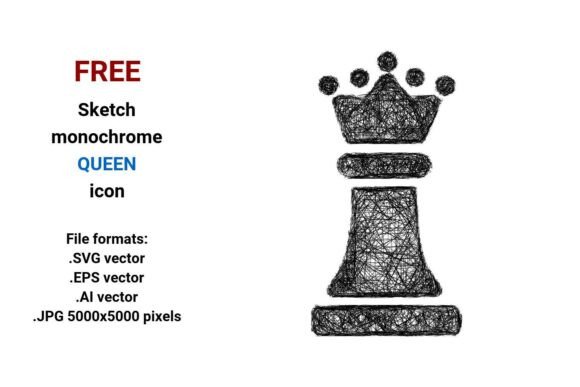 FREE Sketch Queen Icon Graphics
