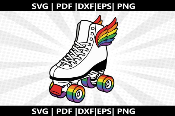 Roller-skake Disco SVG Cricut Cut File