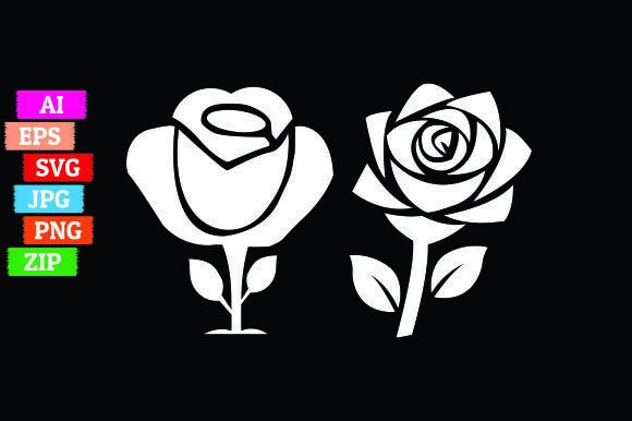 Rose Flower Embroidery Design