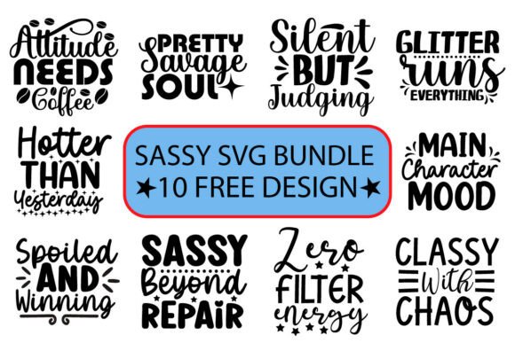 Sassy SVG Bundle: Graphics for Crafts and Content